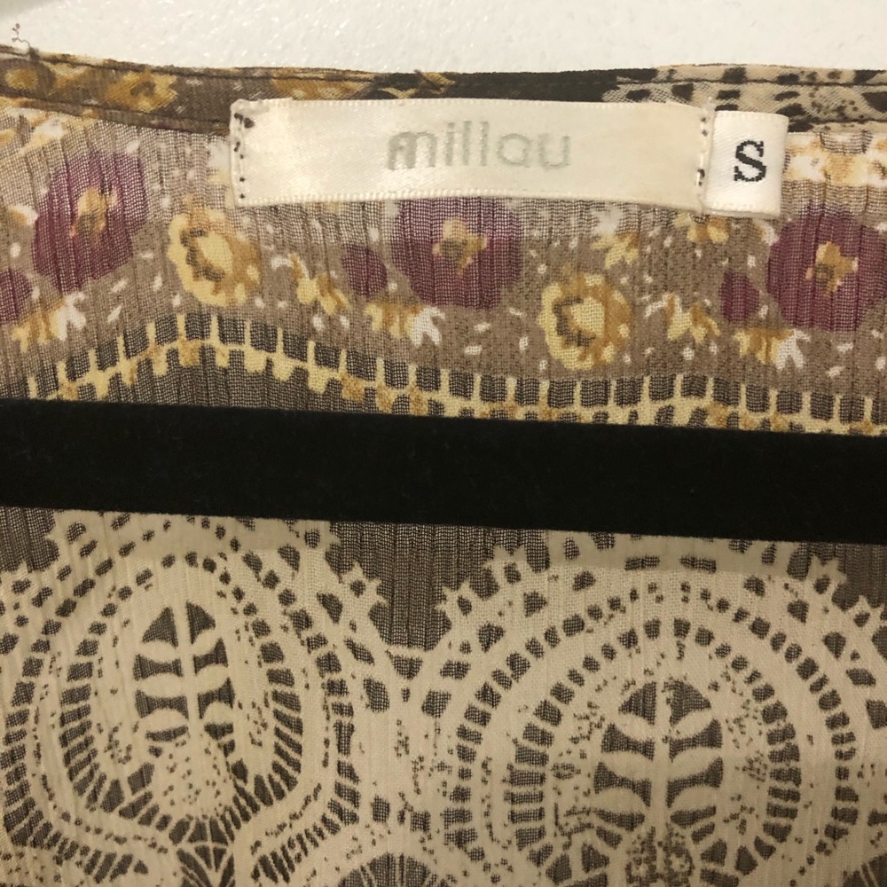 Millau Boho Hippy Tribal Aztec Summer Blouse S - Picture 2 of 8